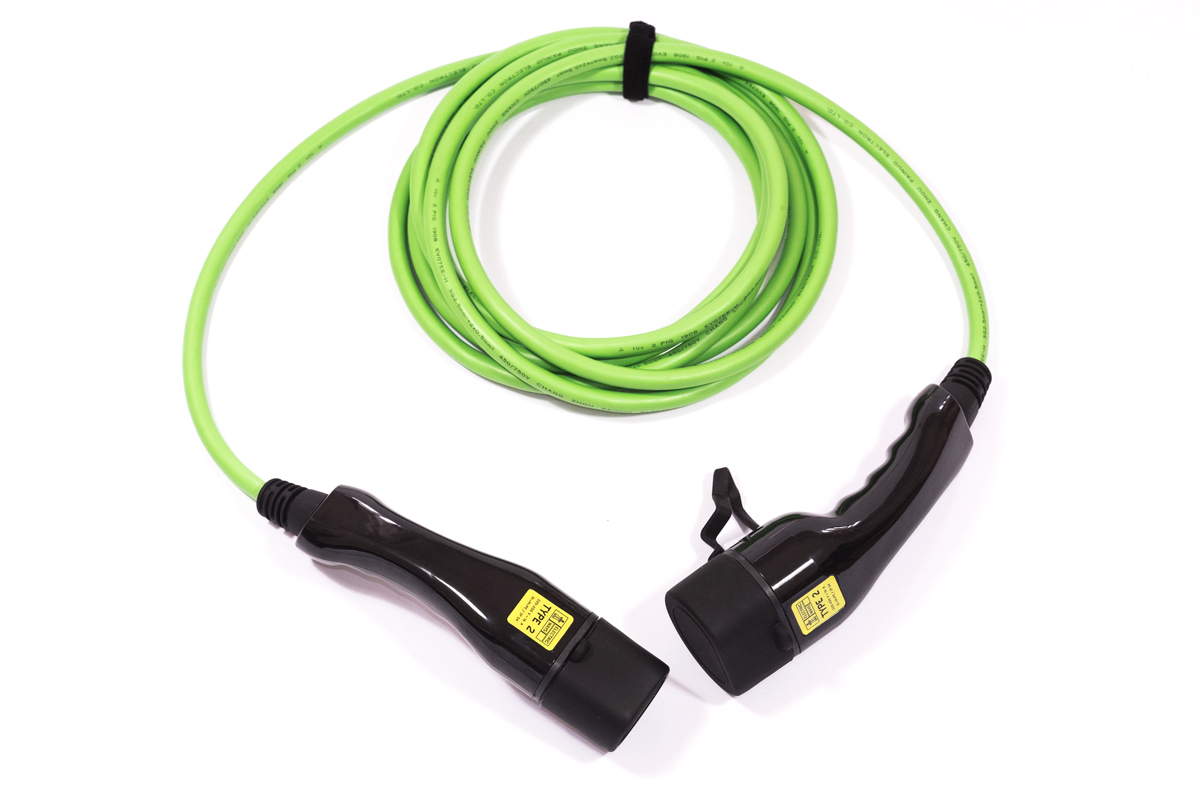 Electric-Ways Typ 2 - Typ 2 Ladekabel — 3 Phasig / 32 A / 22 kW / 7 m / glatt