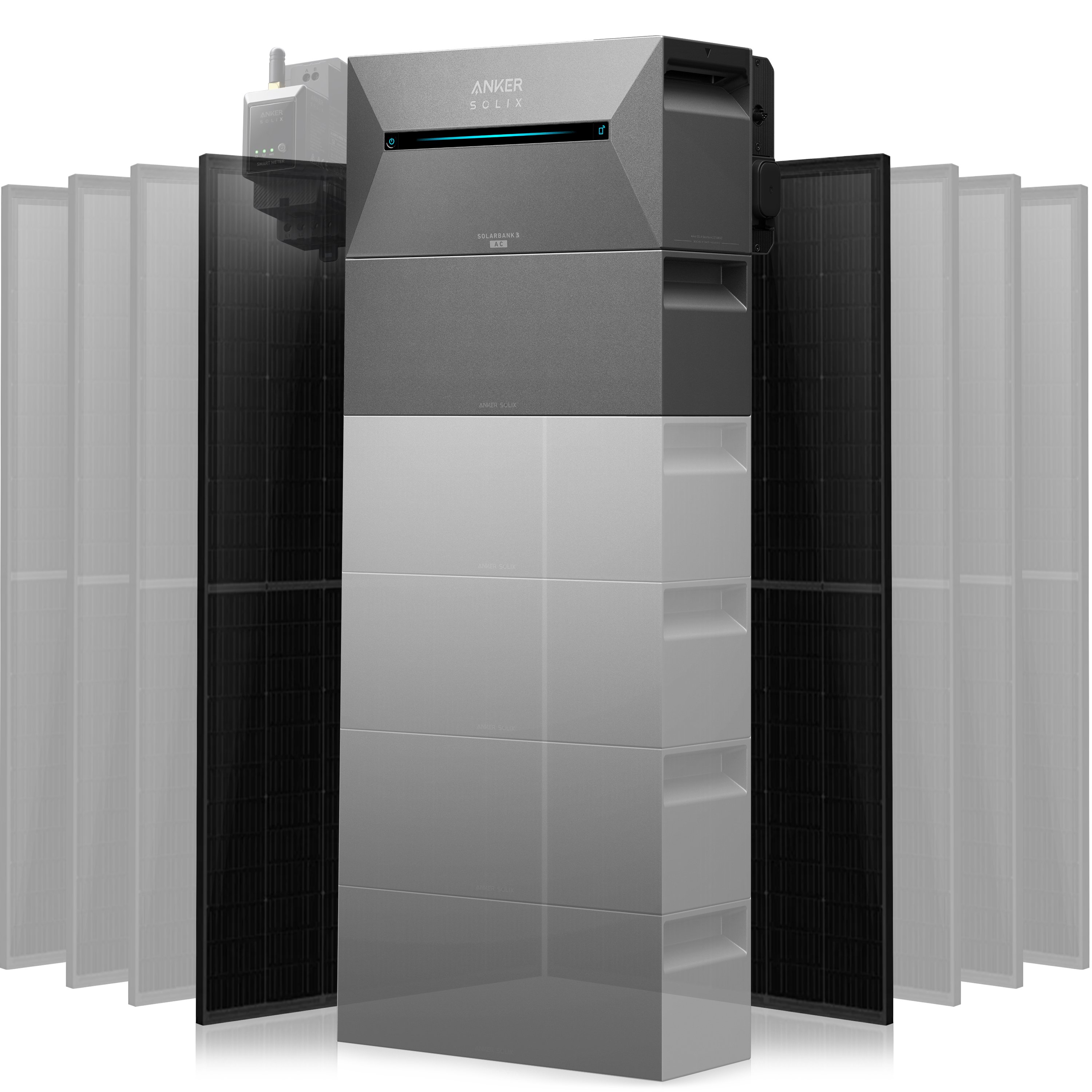 Anker Solix Solarbank 3 Pro Set 1000 Wp — 500 Wp (Full Black) / 2 Module / 5,4 kWh