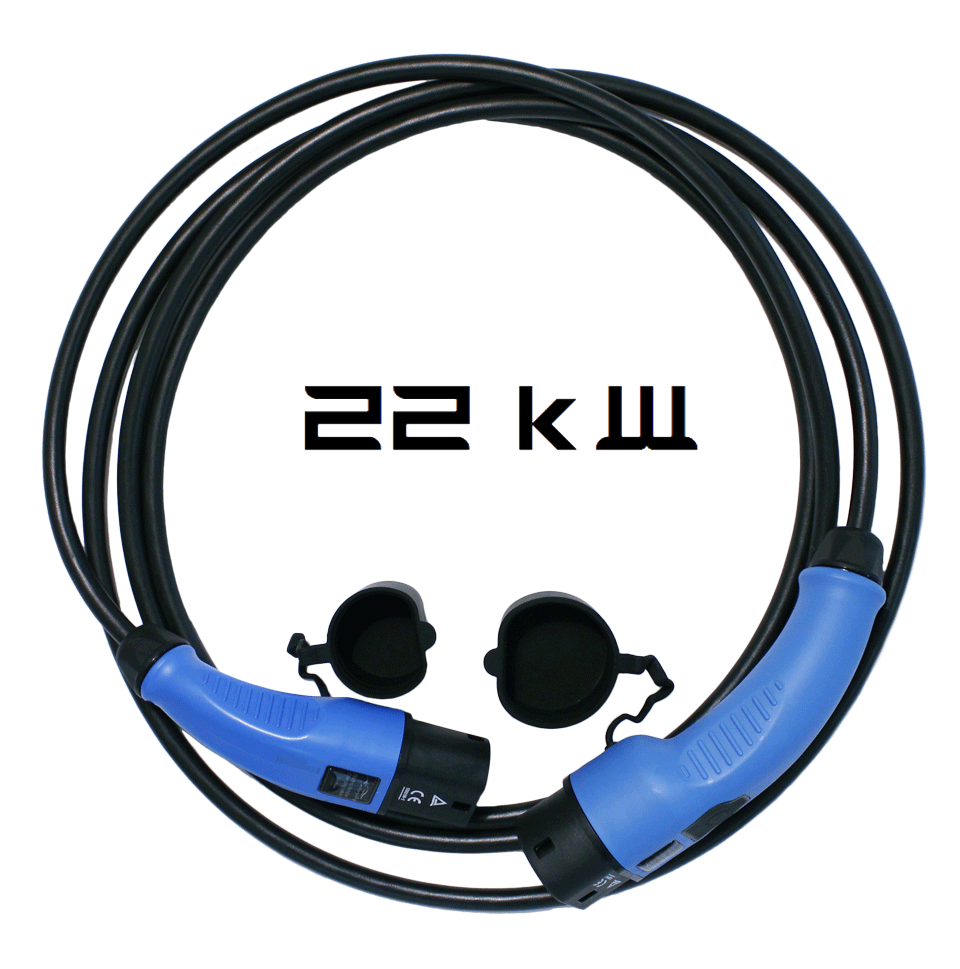 Tesla Ladekabel mit Charge Port Opener — 3 Phasig / 32 A / 22 kW / 4 m / glatt Tesla Ladekabel mit Charge Port Opener — 3 Phasig / 32 A / 22 kW / 4 m / glatt