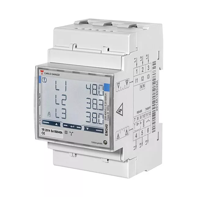 Carlo Gavazzi Energiezähler — MID-3P-65A-CG EM340 MID