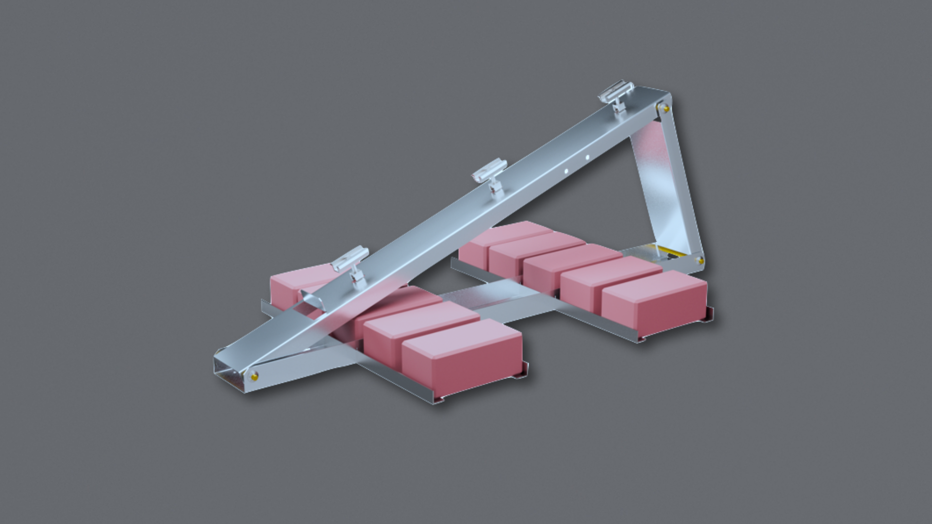 Auflastschienen SET — für Flat-Flex Aufständerung (1 PV Modul)
