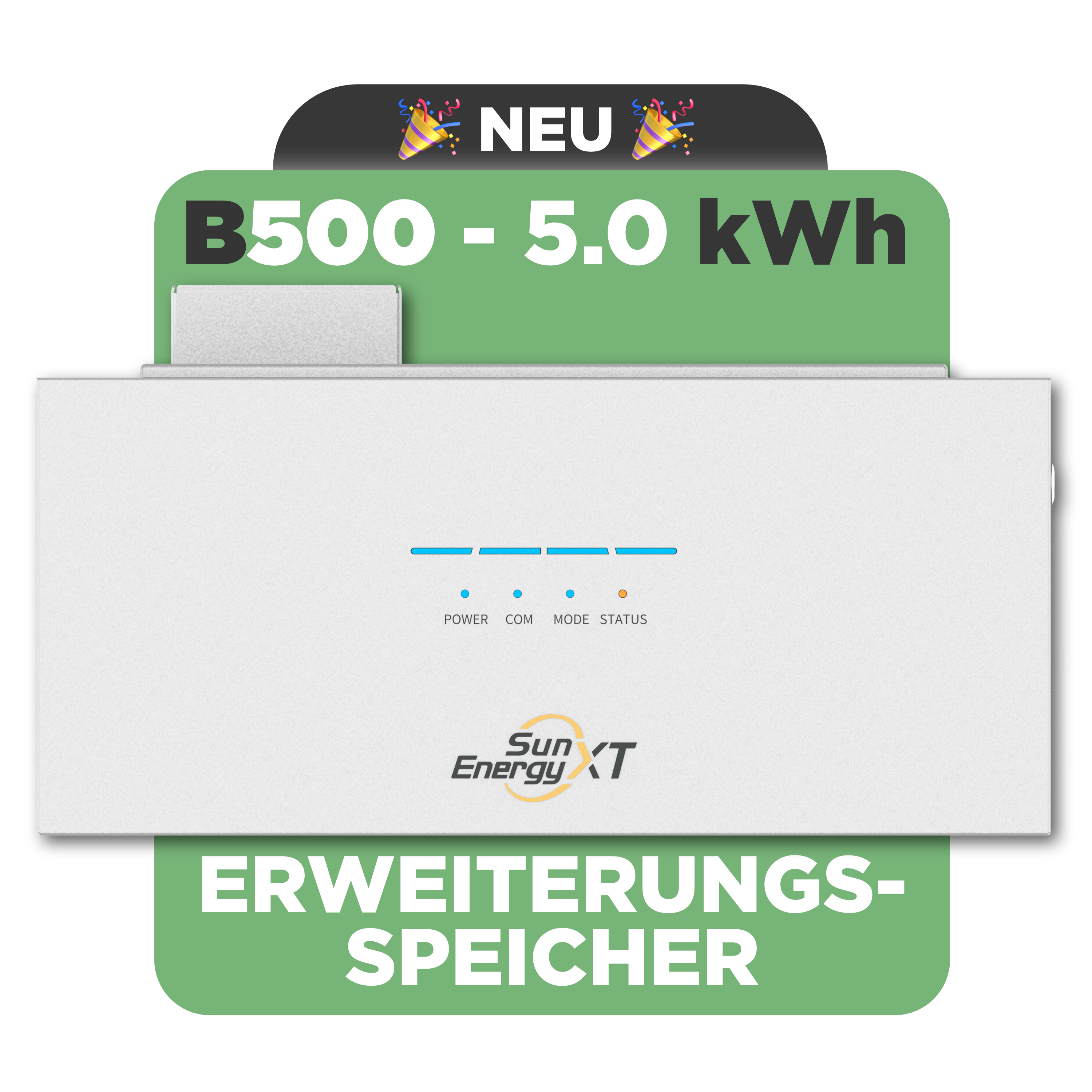 SunEnergyXT B500 — 5 kWh LFP Erweiterungsspeicher für SunEnergyXT 500 / 500 PRO PV Speicher (modular erweiterbar)