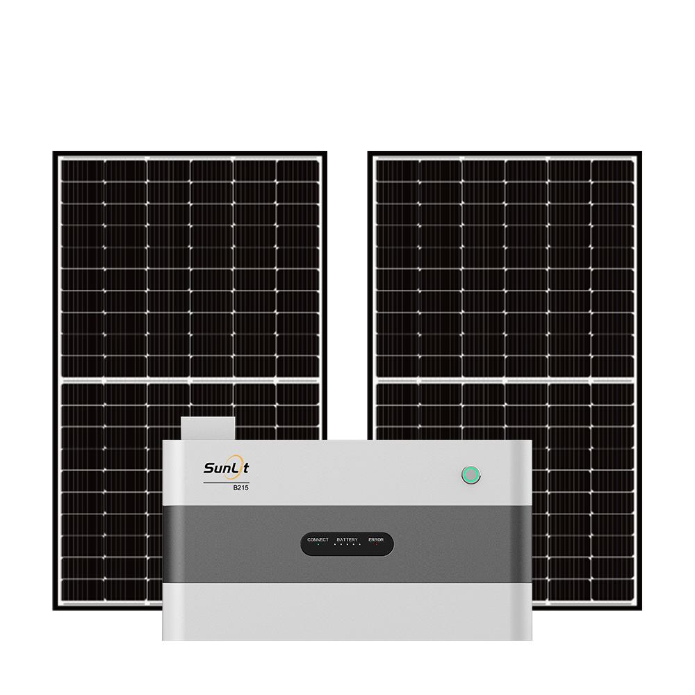 Sunlit Solar Speicher Upgrade Set — 1 x Sunlit B215 Erweiterungsspeicher + 2 x 380 Wp Module