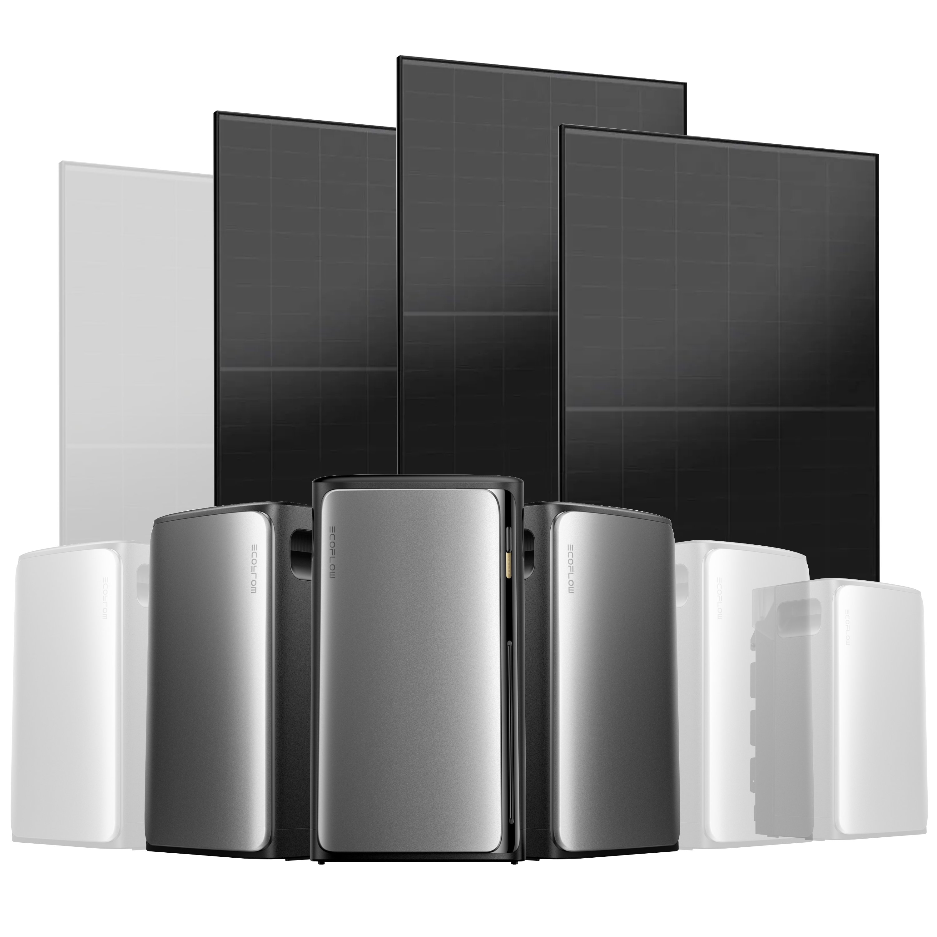 EcoFlow Stream Balkonkraftwerk Set 1500 Wp — Stream Ultra / 500 Wp (Full Black) / 3 Module / 5,76 kWh