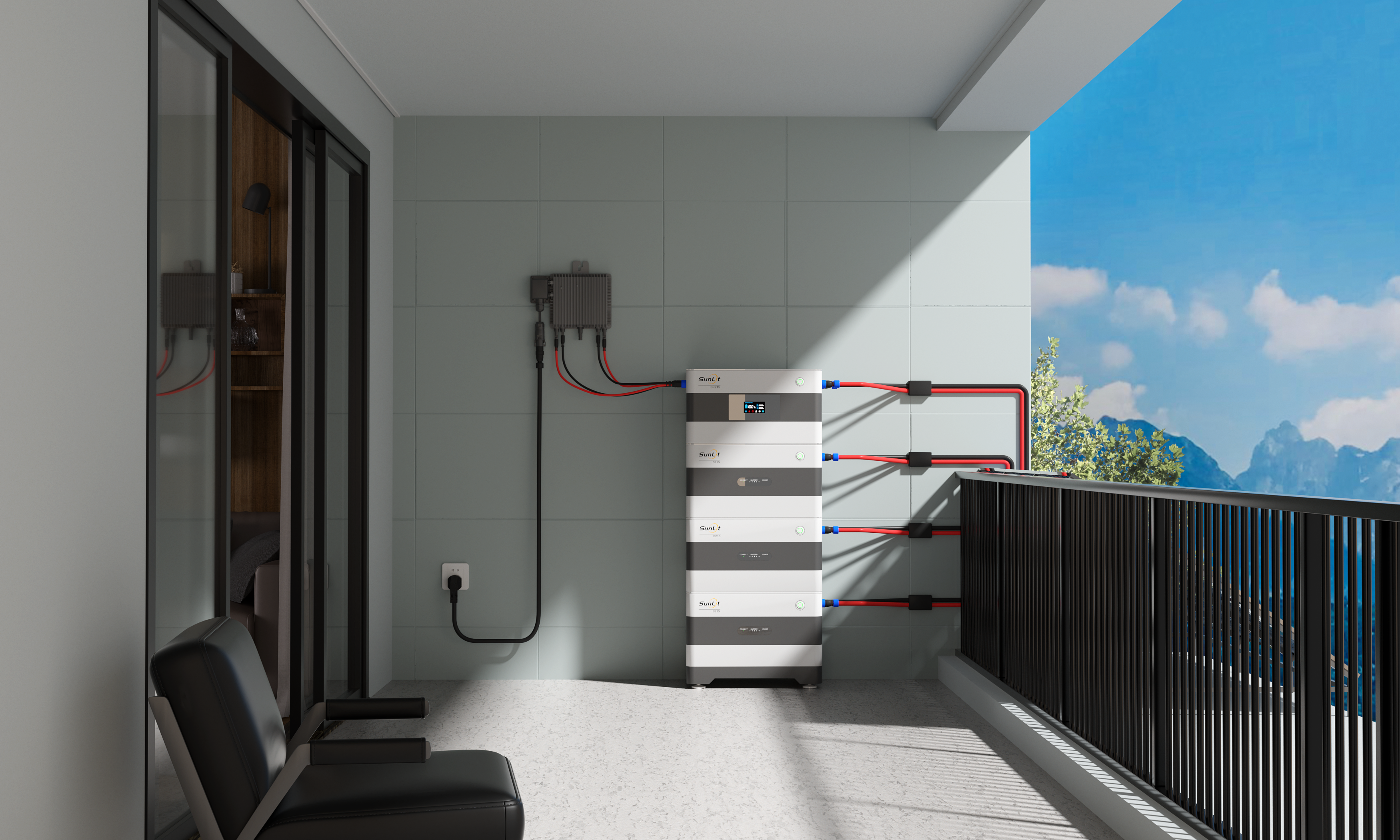 Sunlit DUO Kombiangebot — SunLit Speicher 4,3 kWh (1 x BK215 + 1 x B215)
