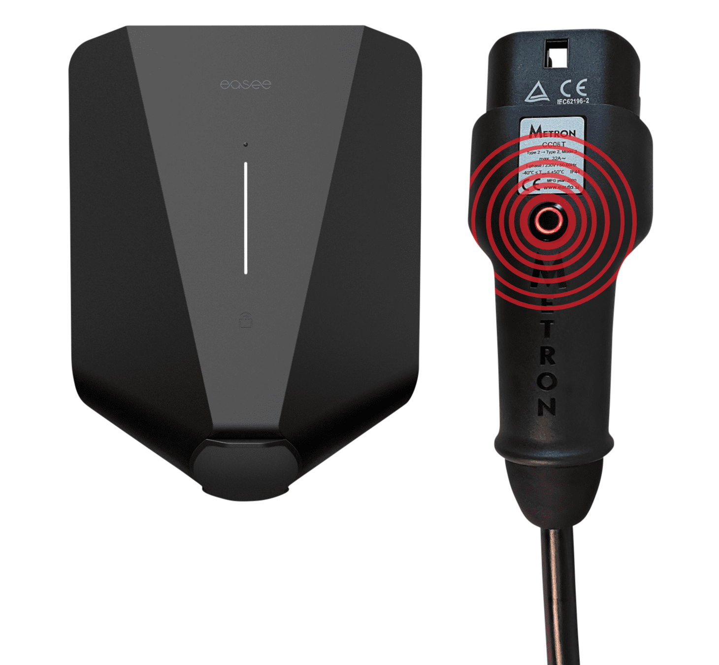 Easee Tesla Set — Home Black | 11 kW | 10 m