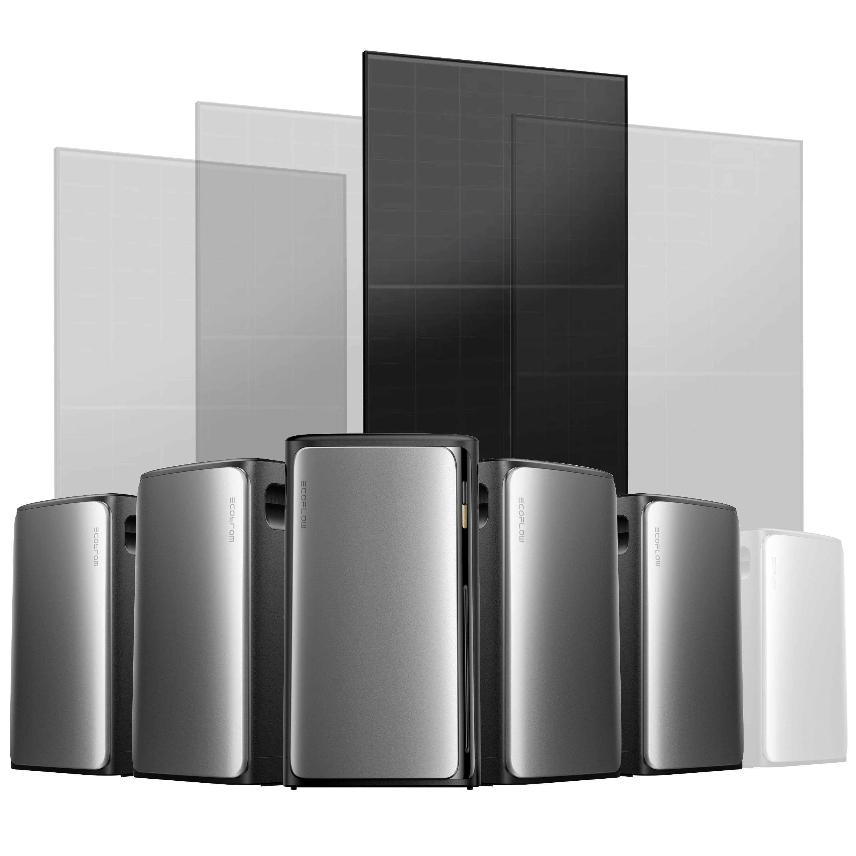 EcoFlow Stream Balkonkraftwerk Set 500 Wp — Stream Ultra / 500 Wp (Full Black) / 1 Modul / 9,6 kWh