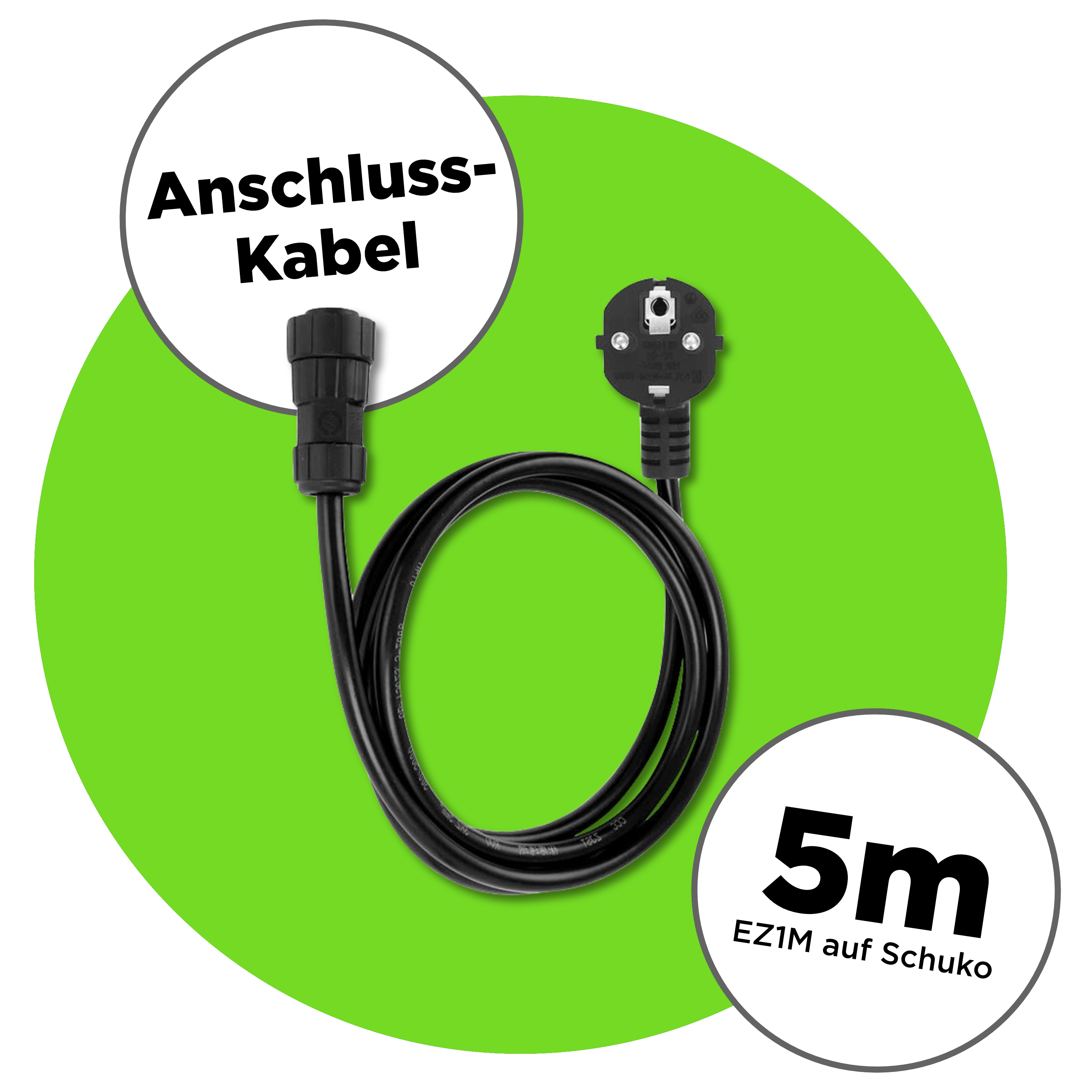 1720 Wp Bifacial Full Black Balkonkraftwerk mit 4 Modulen — Apsystems EZ1-M / 4er Ziegeldach Set / 5 m