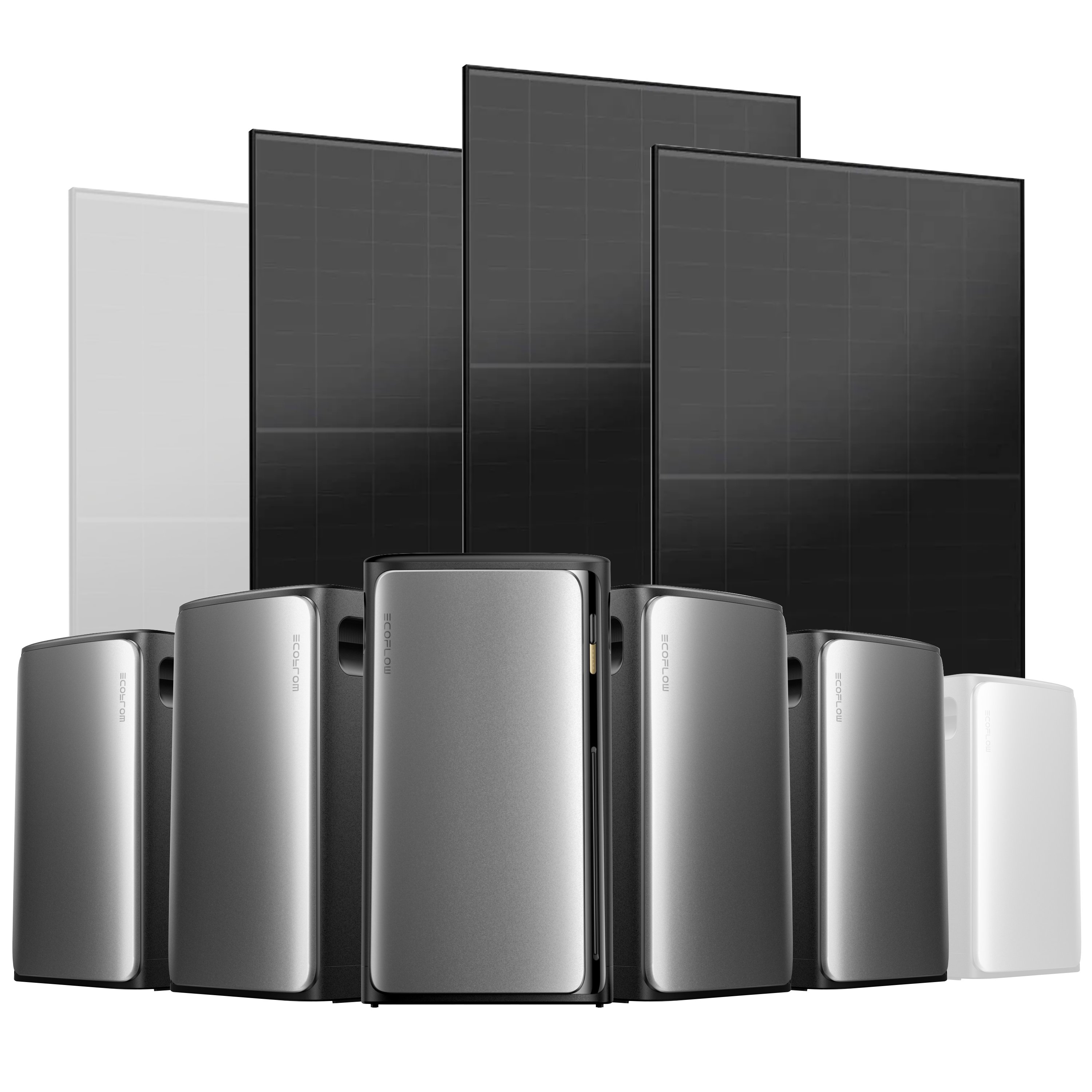 EcoFlow Stream Balkonkraftwerk Set 1500 Wp — Stream Ultra / 500 Wp (Full Black) / 3 Module / 9,6 kWh