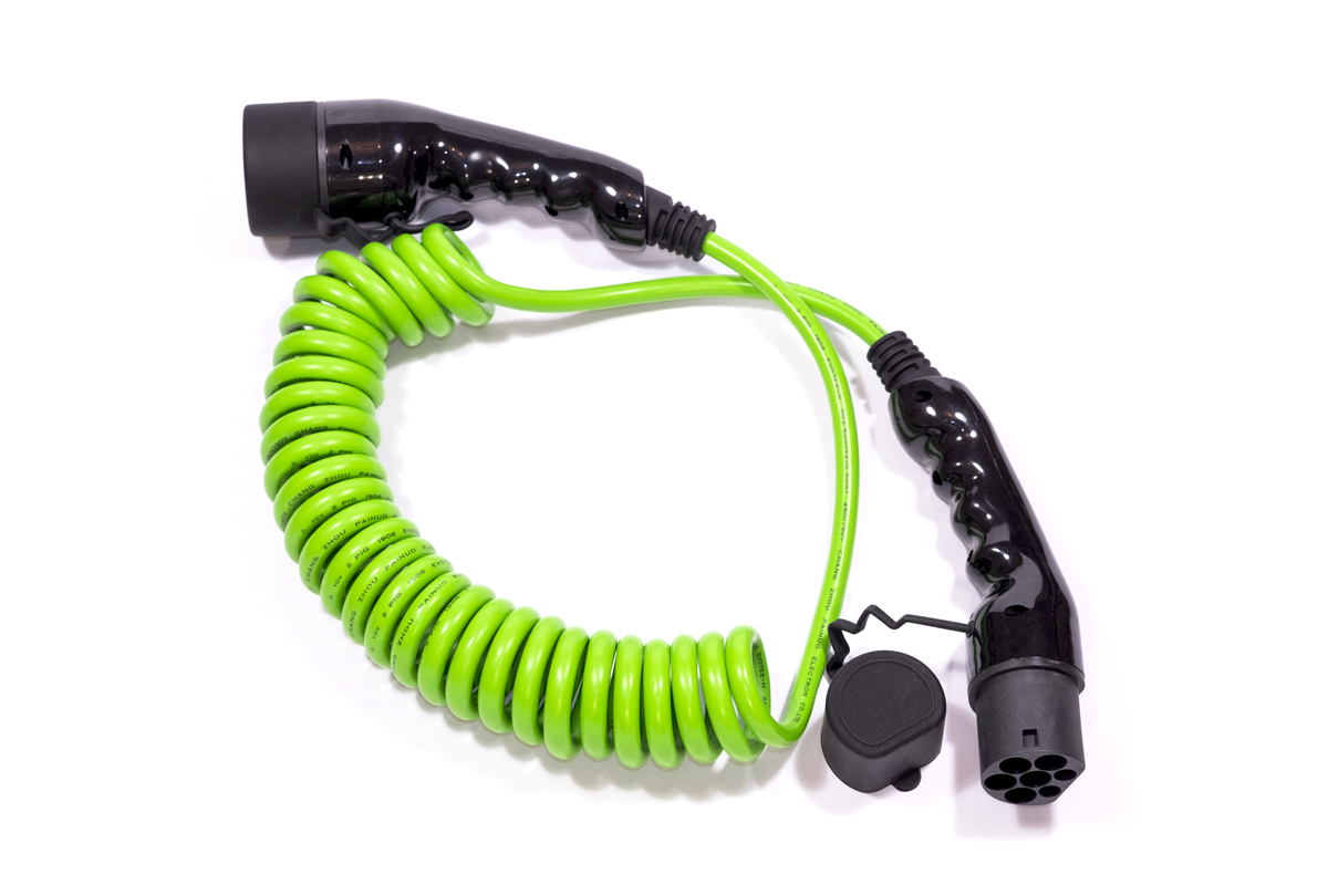 Electric-Ways Typ 2 - Typ 2 Ladekabel — 3 Phasig / 32 A / 22 kW / 7 m / spiral