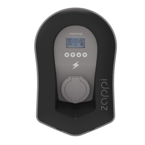 myenergi Zappi 2.1 — mit Ladesteckdose