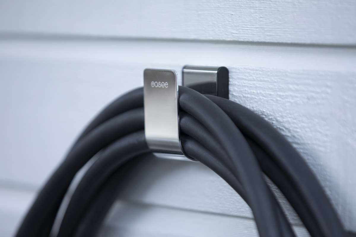 U-Hook Kabelhalterung Für Wallboxen - Weiß Edelstahl Inkl. Schrauben